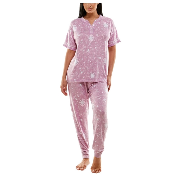 🛍️🆕🧸 ROUDELAIN| ULTRA SOFT 2-PIECE PAJAMA SET IN MAUVE MIST VARIOUS SI - Picture 3 of 14